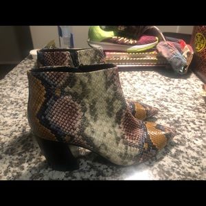 Snakeskin 🐍 multi color boots